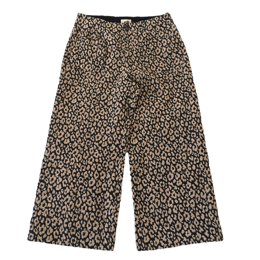 Anthropologie Maeve Collette Leopard Brocade Pant